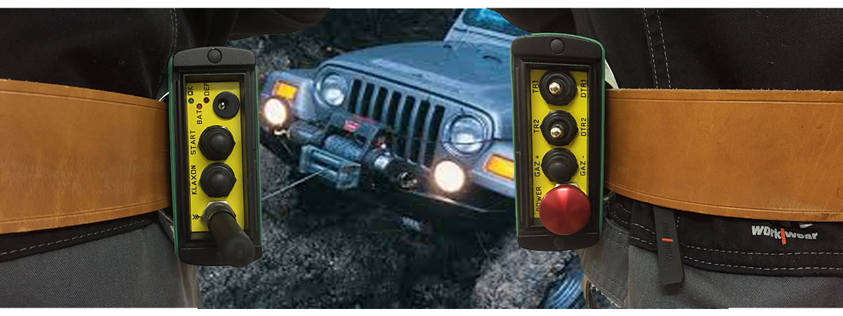 Remote control for a winch