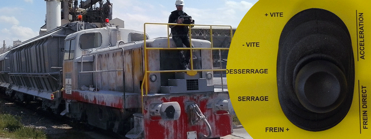 Commande à distance pour locotracteur